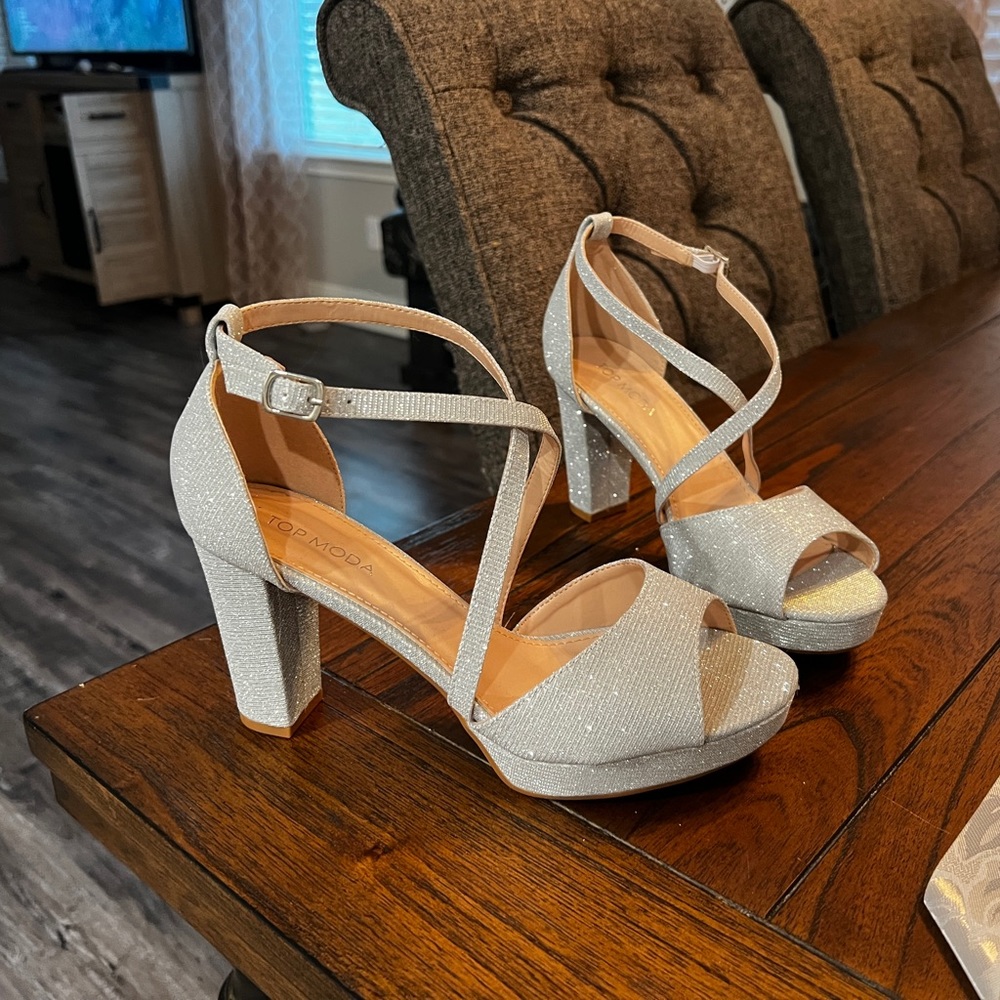 Brand new, never worn Sparkly Heels